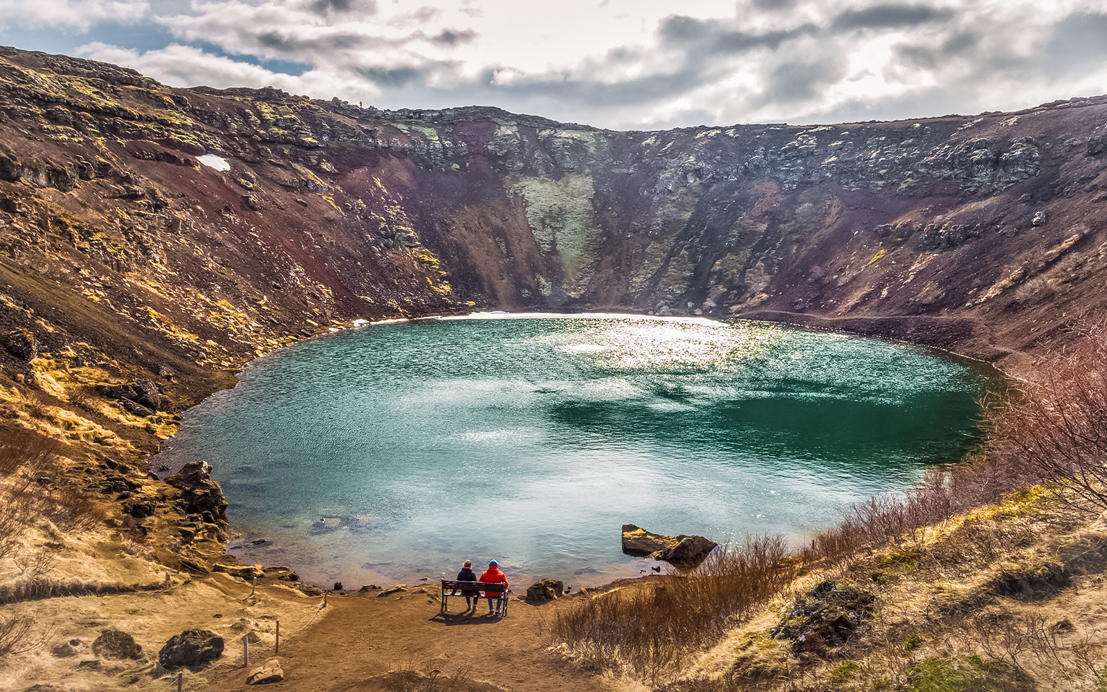circulo dorado islandia, Lago del cráter de Kerio