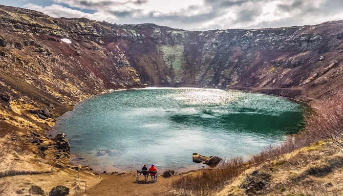 circulo dorado islandia, Lago del cráter de Kerio