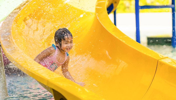 Waterslide at Splash Mania, Gamuda Cove