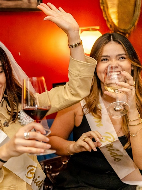 Guests enjoying wine at the Tipsy Tour in Rome.