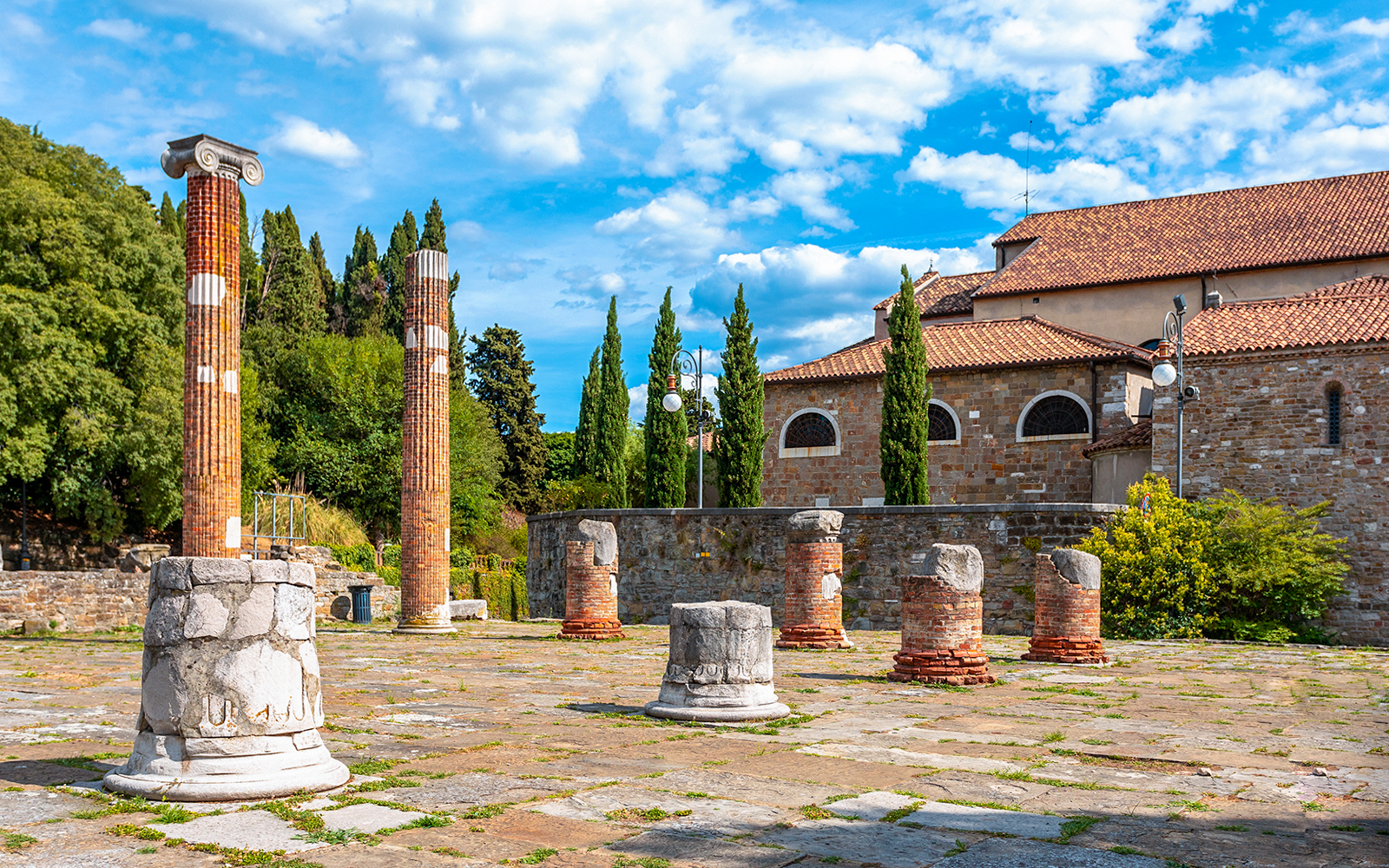 Miramare Castle overlooking the Gulf of Trieste, Italy, near San Giusto Castle.