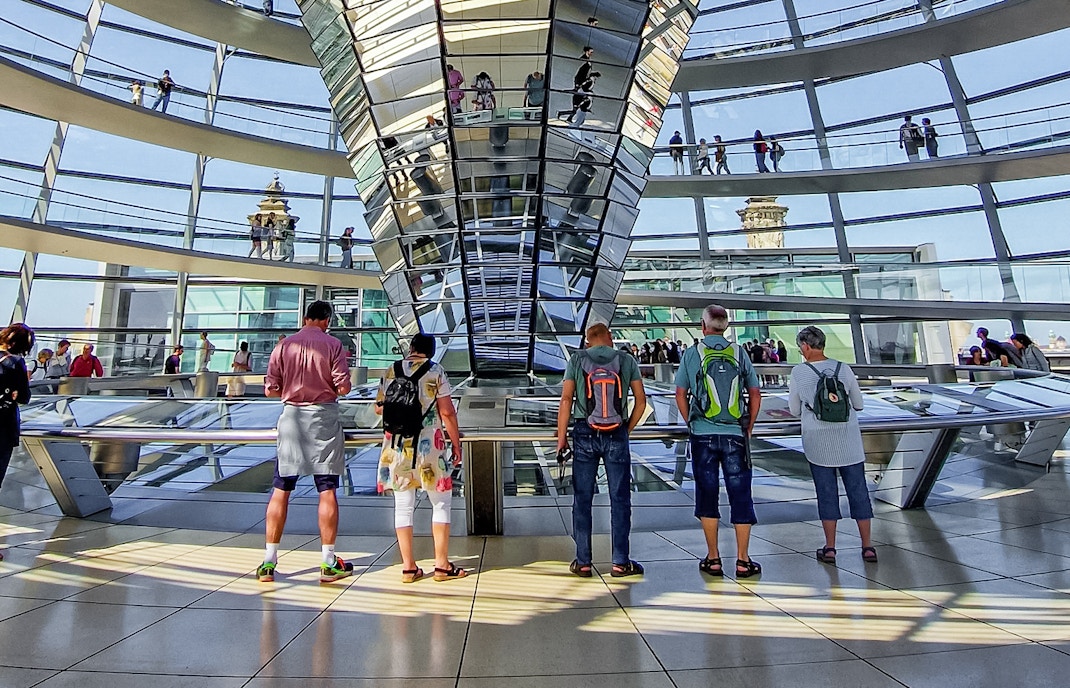 Ausstellung in der Reichstagskuppel