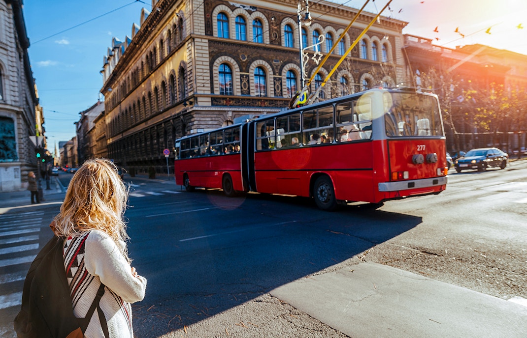trolleybus in budapest