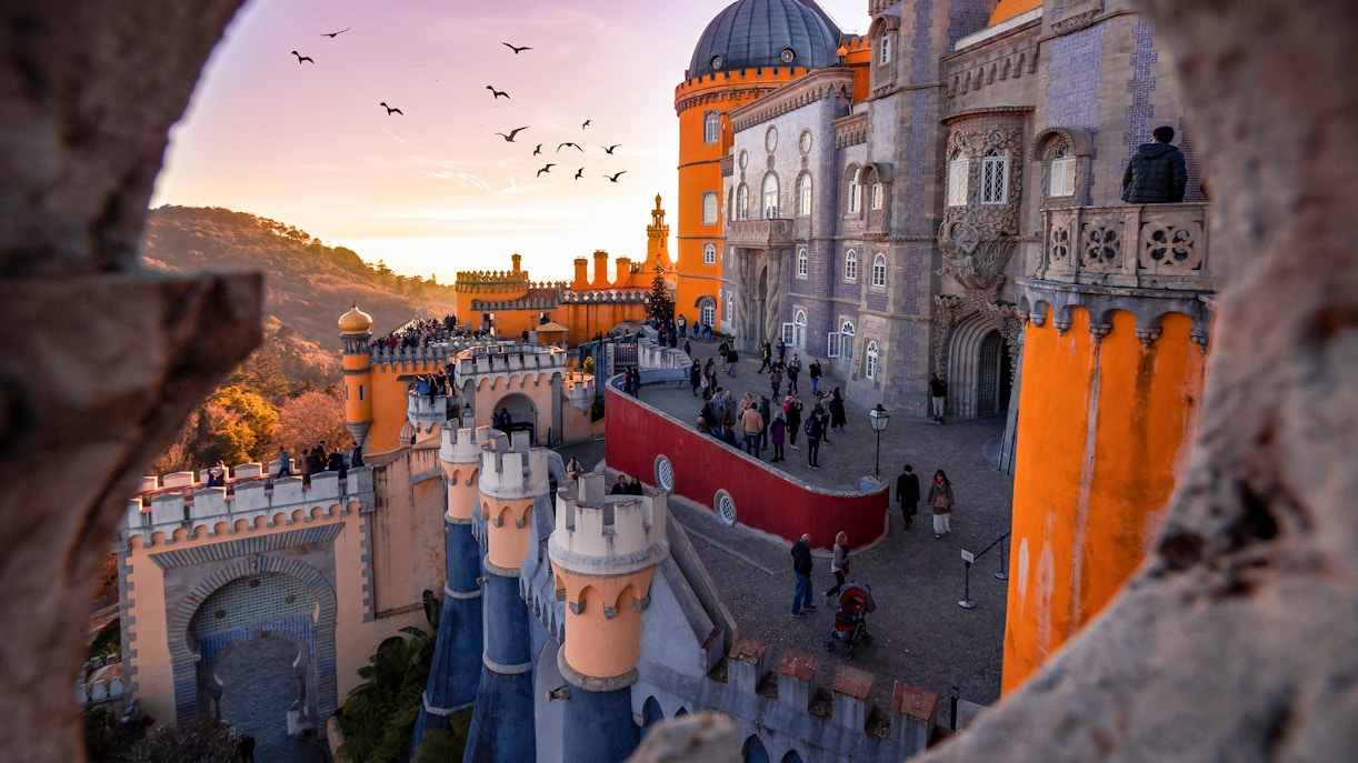 Pena palace sunset
