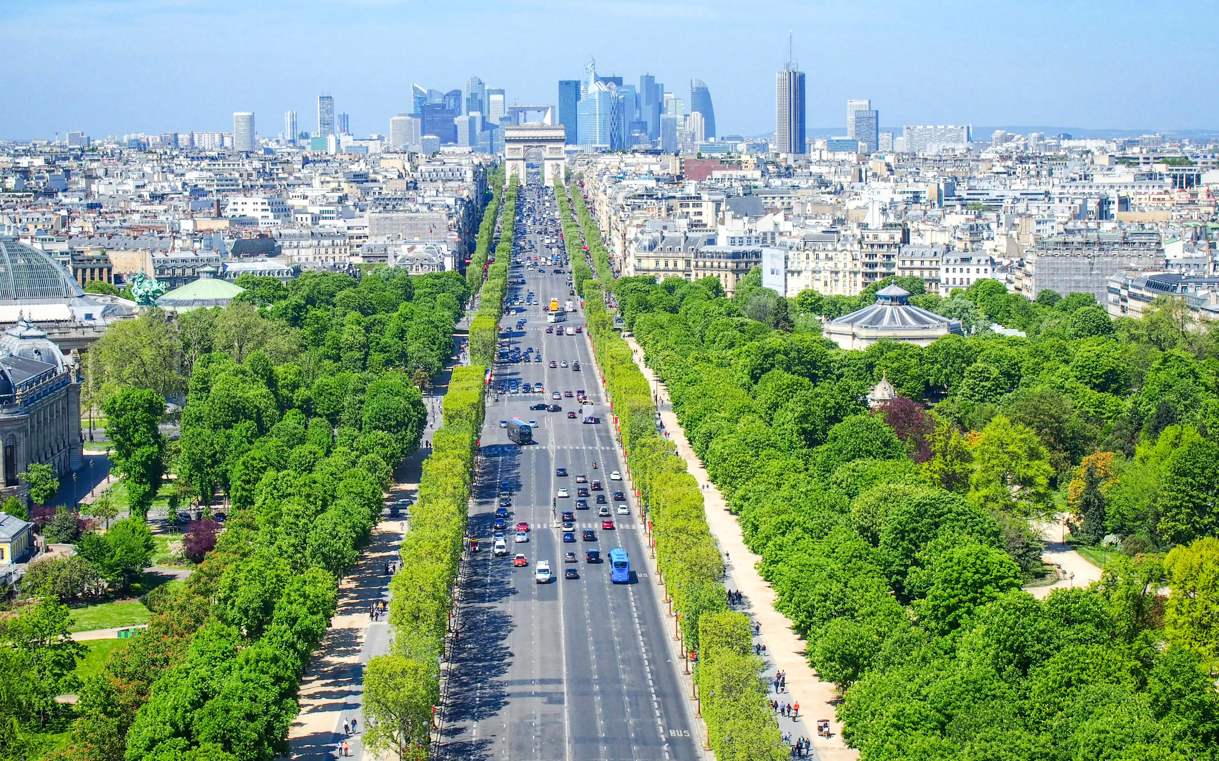 Champs-Élysées and the historic axis