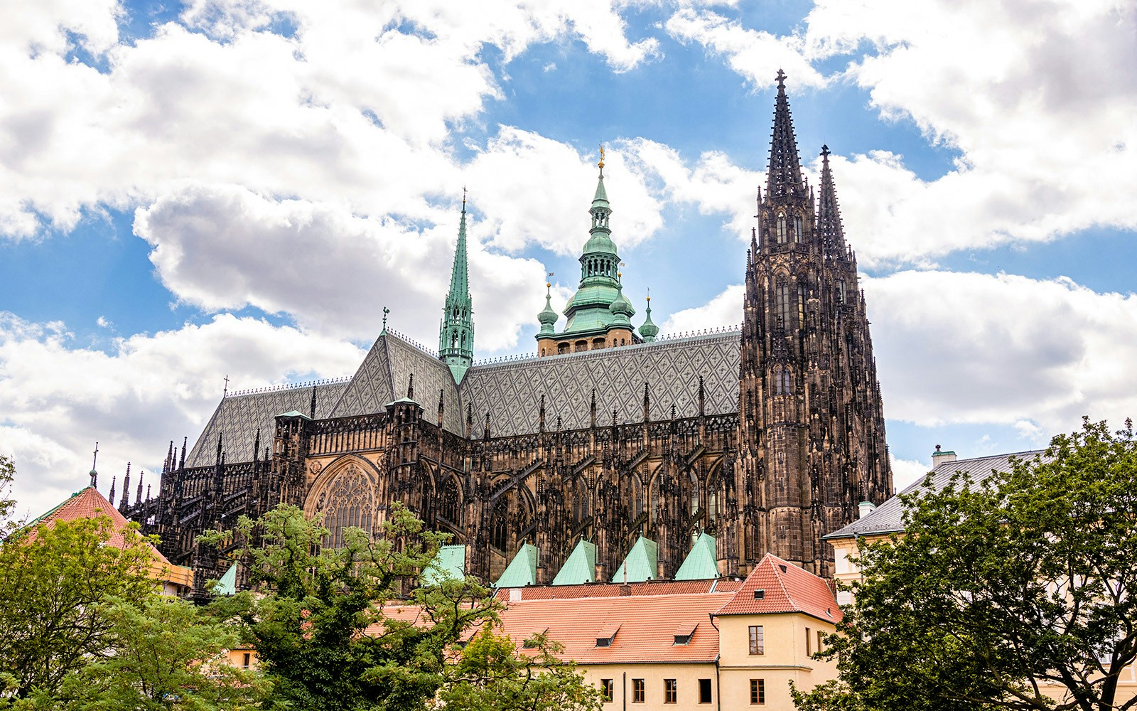 Back view of Prague Castle