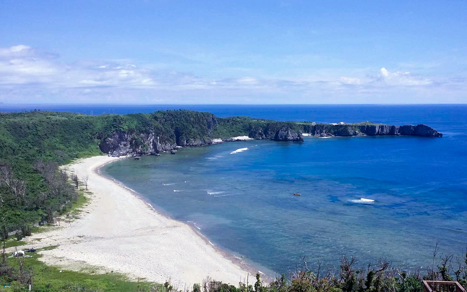 Okinawa coastline view from Hip Hop Bus Tour C Course.