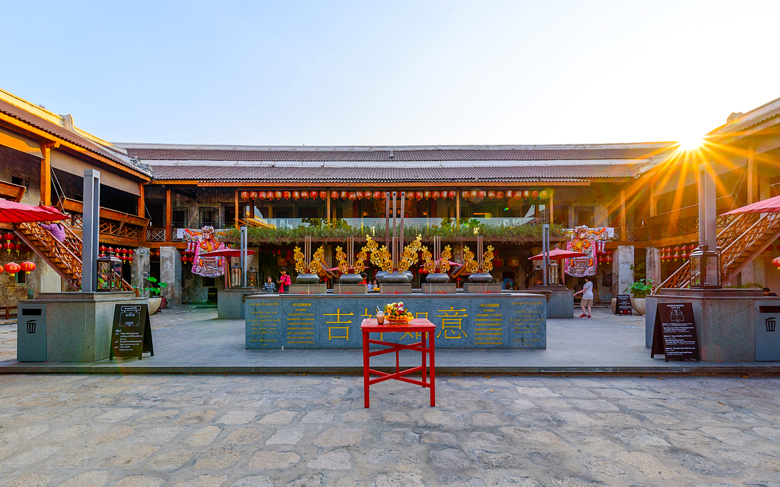 Lhong 1919, 19th-century Chinese mansion restored as a mixed-use complex with restaurants, stores & a shrine