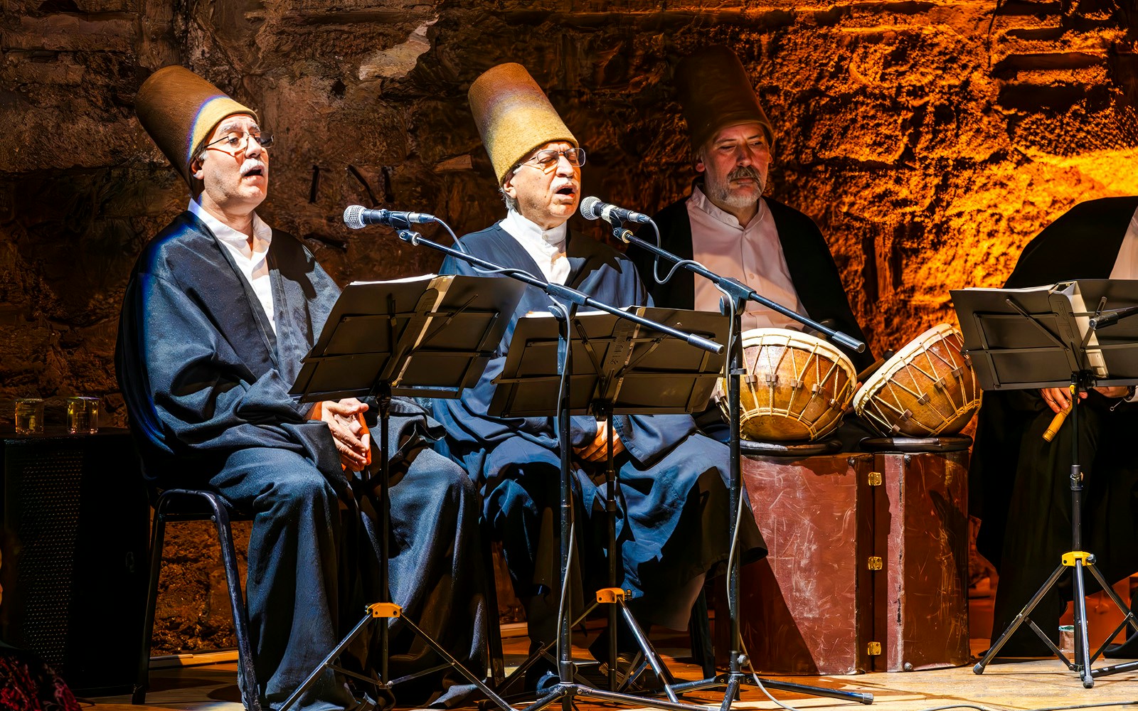 Musicians performing at Hodjapasha Whirling Dervishes Show in Istanbul.