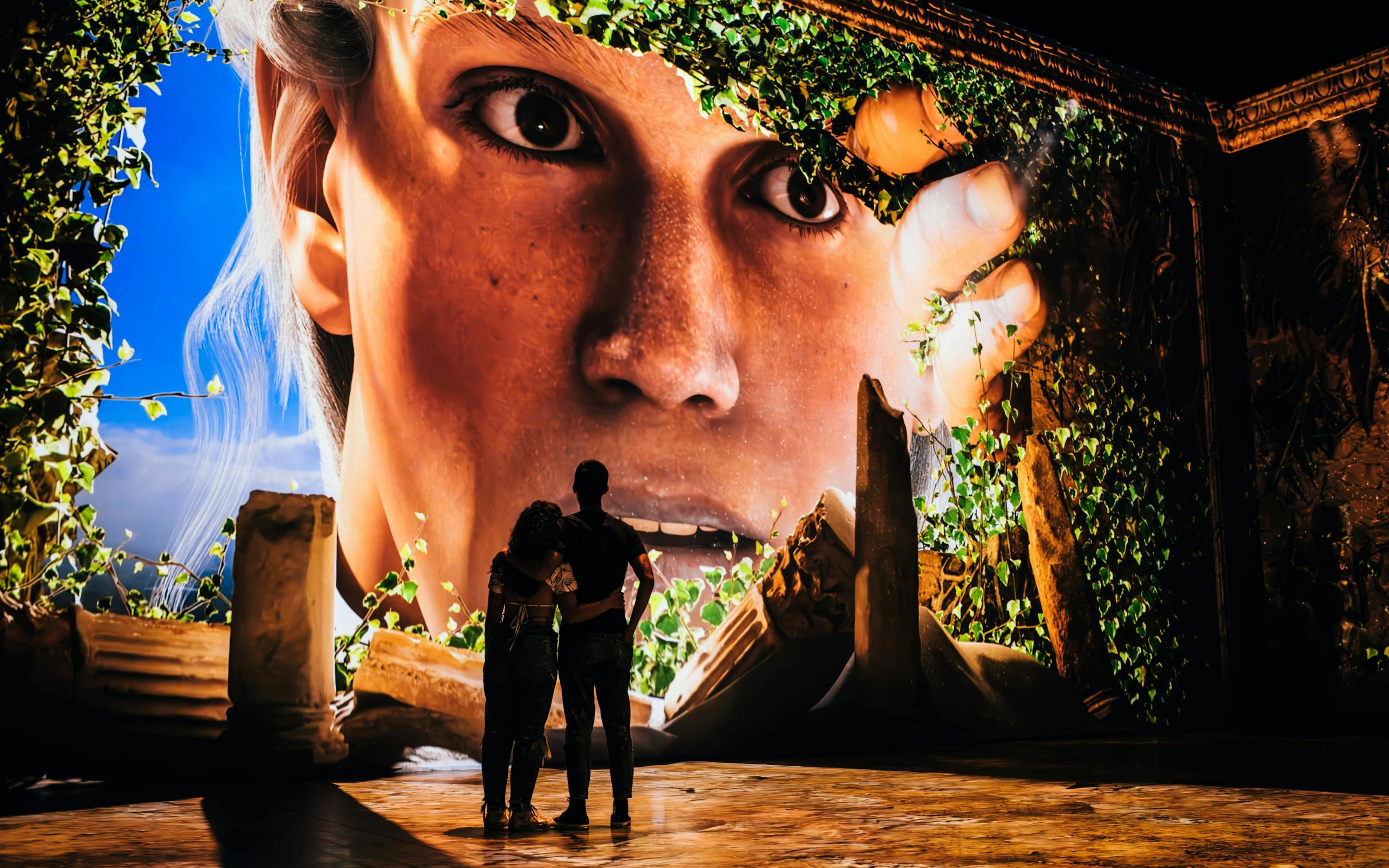 Immersive projection hall