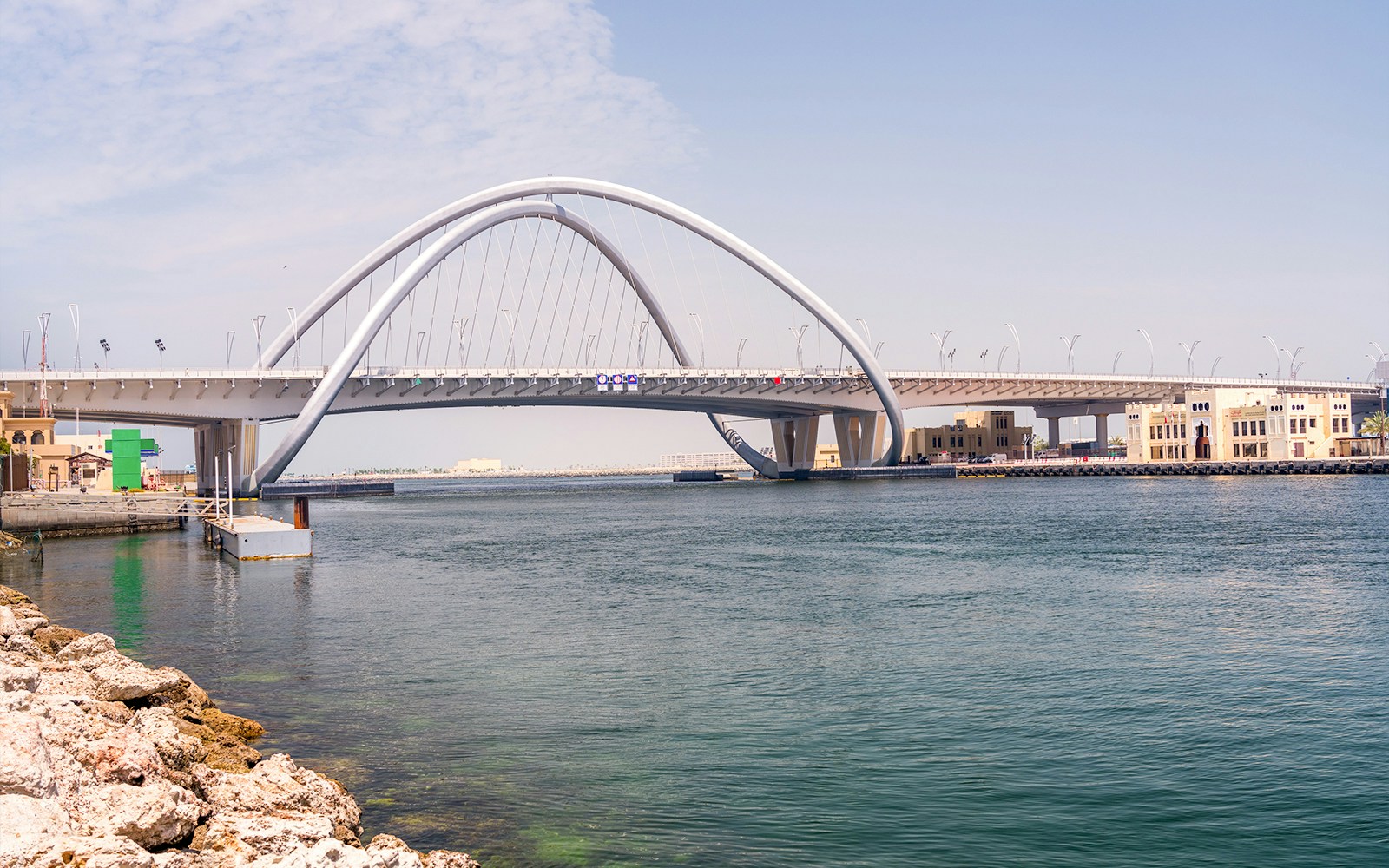 Infinity bridge, Al Seef creek.