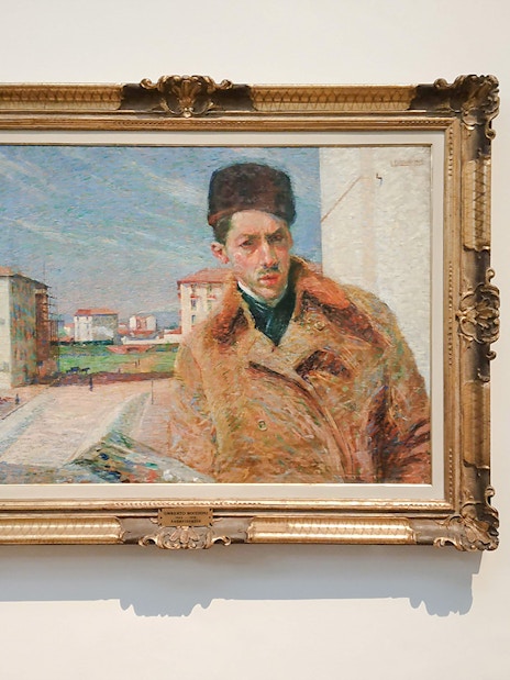 Self Portrait by Umberto Boccioni at Pinacoteca di Brera, Milan.