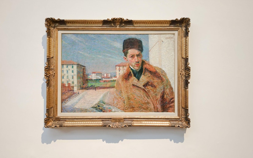 Self Portrait by Umberto Boccioni at Pinacoteca di Brera, Milan.