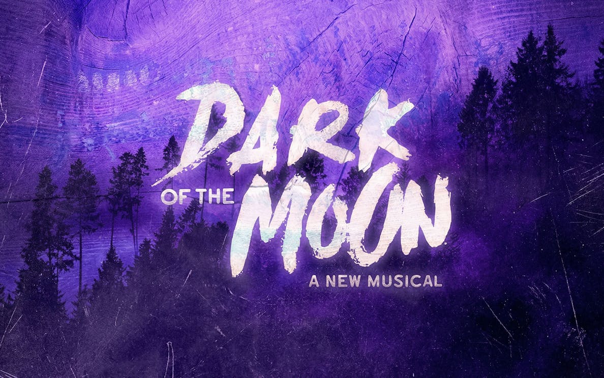 Dark of the Moon musical poster with forest silhouette, Westend show