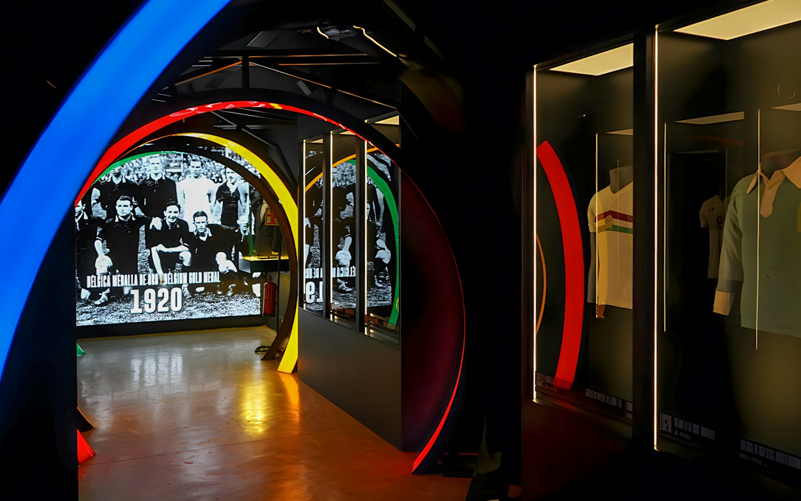 Origin Legends Collection Madrid exhibit with historical artifacts and cultural displays.