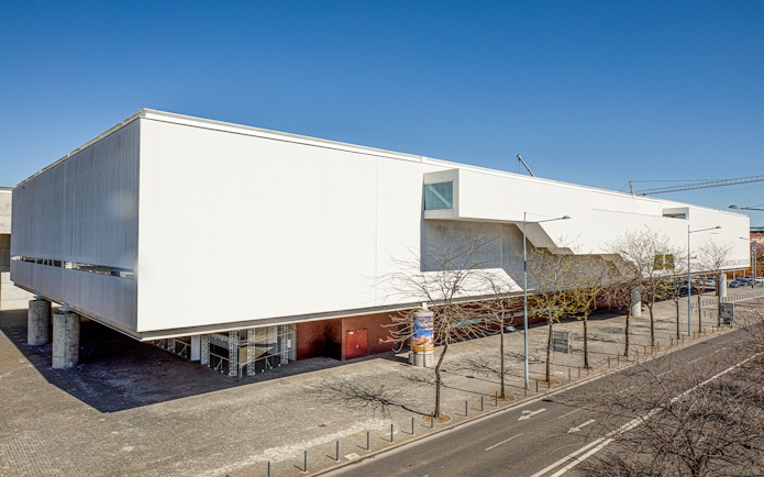 National Coach Museum modern building exterior in Lisbon, Portugal.