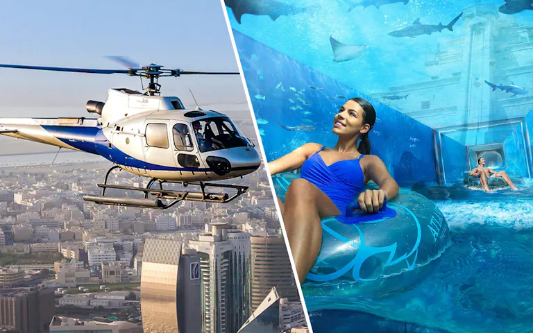 Helicopter Ride Dubai & Aquaventure Tickets | Combo Offer