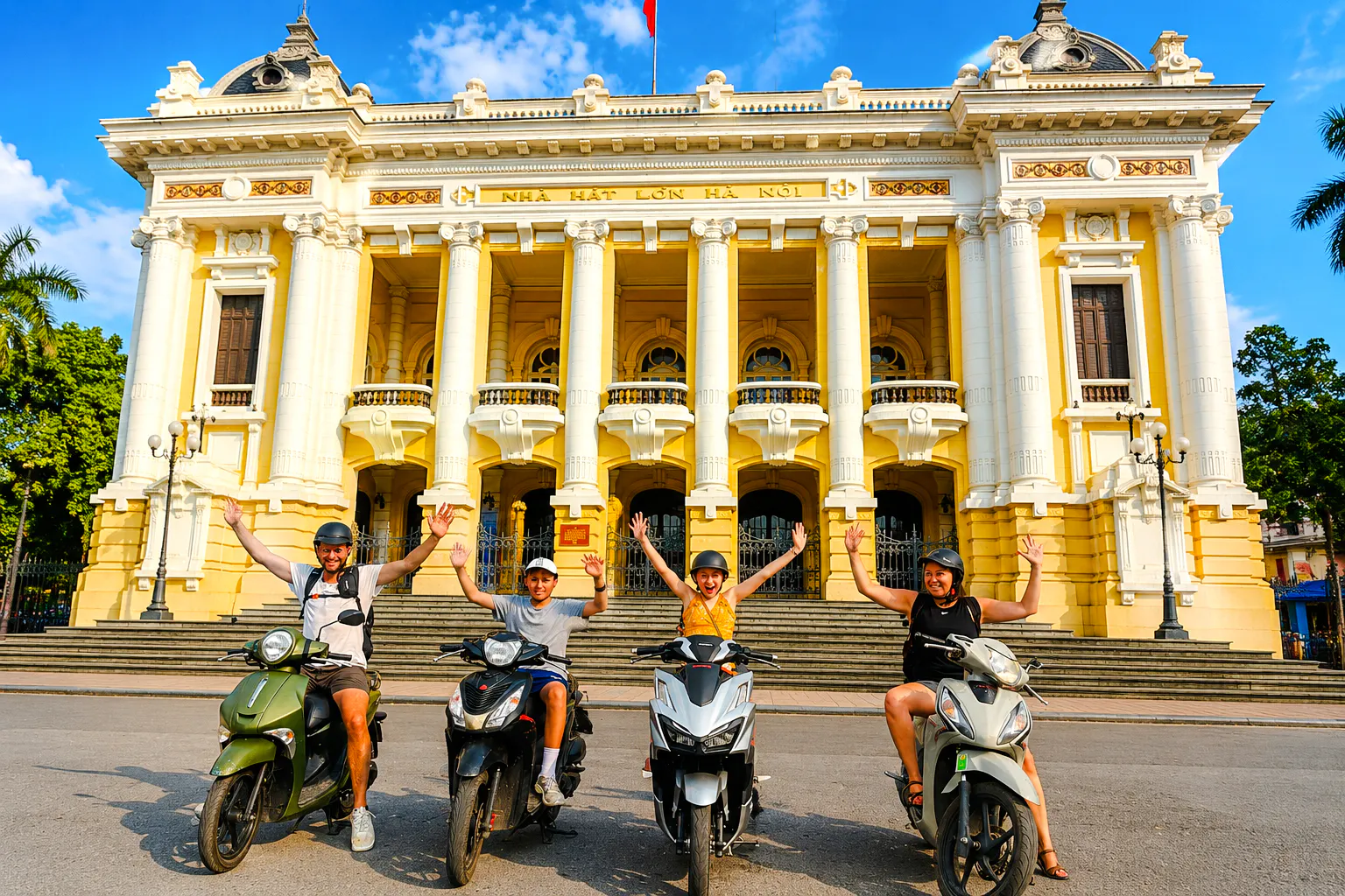 hanoi scooter tour: war history, train street and street food-8