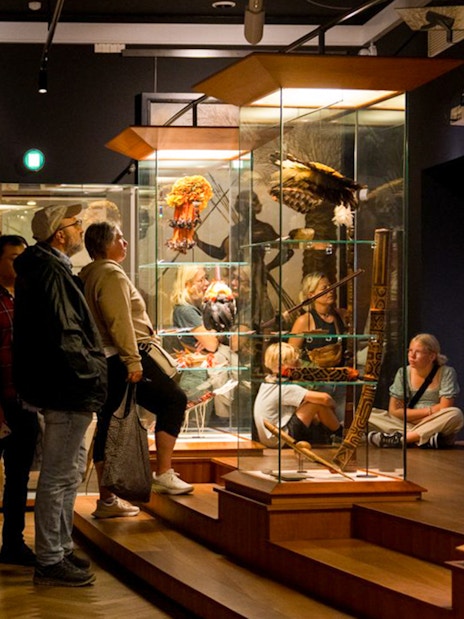 Museum visitors viewing exhibits in Copenhagen with the Copenhagen Card city pass.