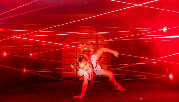 Laser maze at Monopoly Dreams