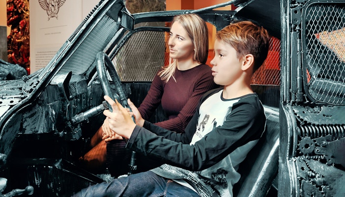 Car & Bike Statues at the Gallery of Steel Figues Prague