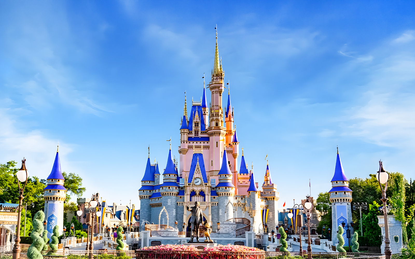 Walt Disney World Resort castle exterior, Orlando.