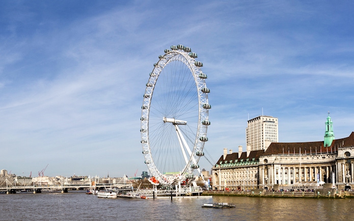 London Eye on the Thames, part of Westminster 3-hour Walking Tour.