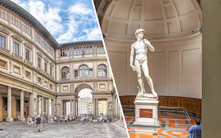 Combo: Uffizi Gallery + Accademia Gallery Guided Tour