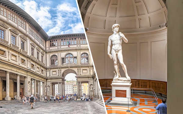 Combo: Uffizi Gallery + Accademia Gallery Guided Tour