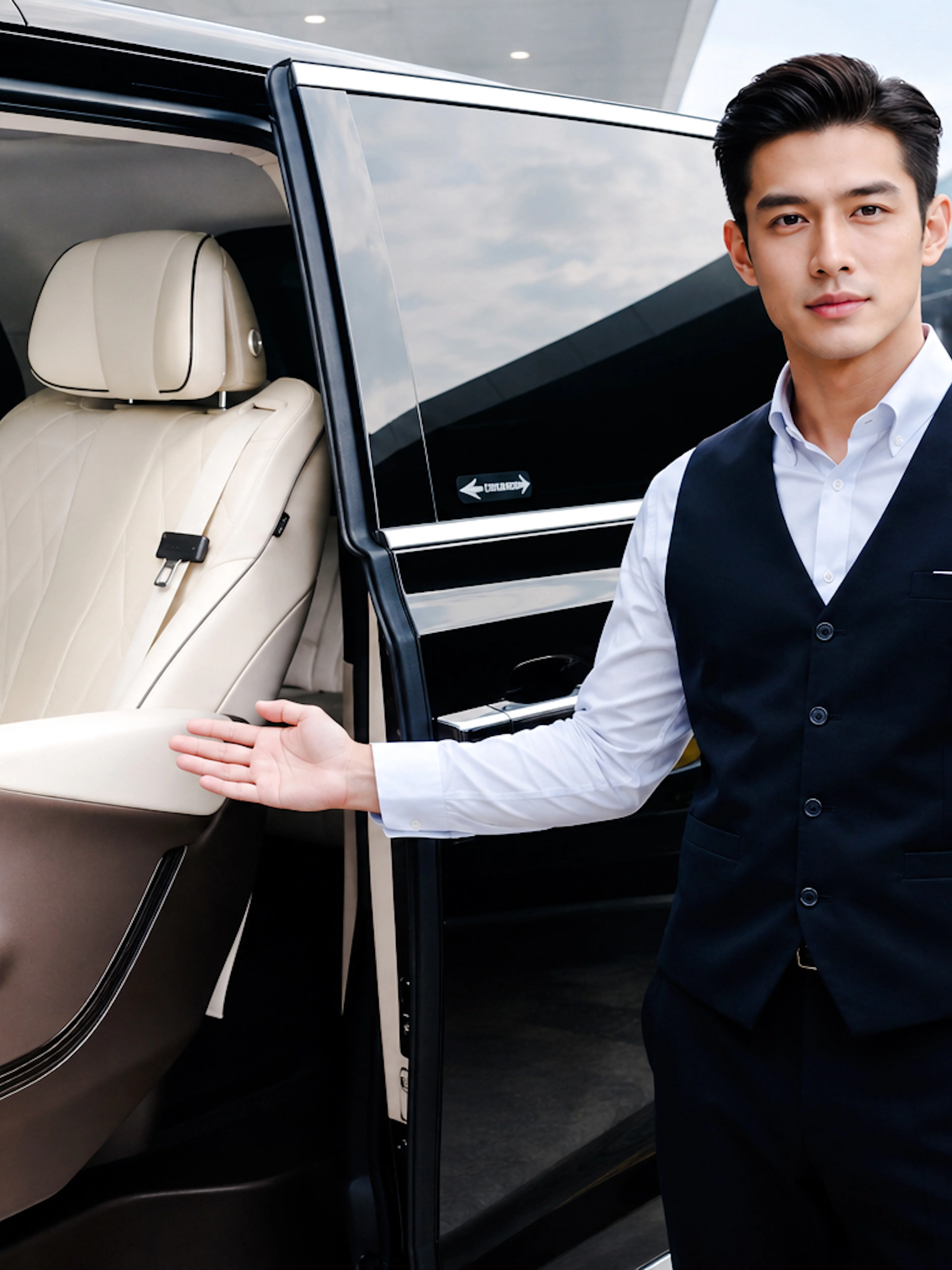 suvarnabhumi airport (bkk) ↔ bangkok: private one-way transfer by denza d9 premium van-1