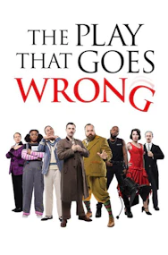 Cast of The Play That Goes Wrong Broadway show standing in costume.
