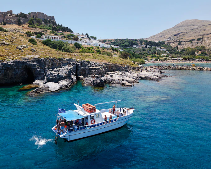 Lindos: Sunset Cruise with Unlimited Aperol, Beers & Wine