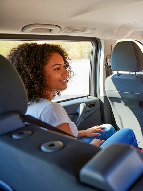 Tourists enjoying transfer in car