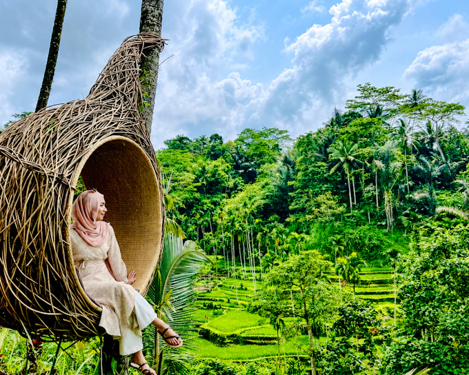 Ubud Private Rice Terrace Zipline, Sky Bike and Jungle Swings