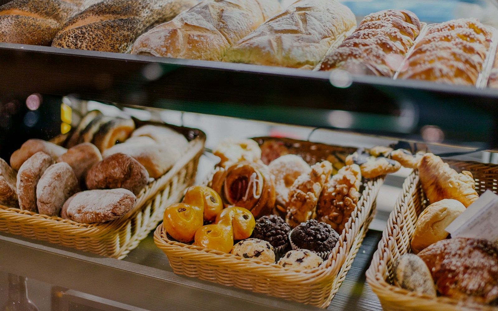Assorted pastries and breads at Apollo Bay Bakery, Great Ocean Road.