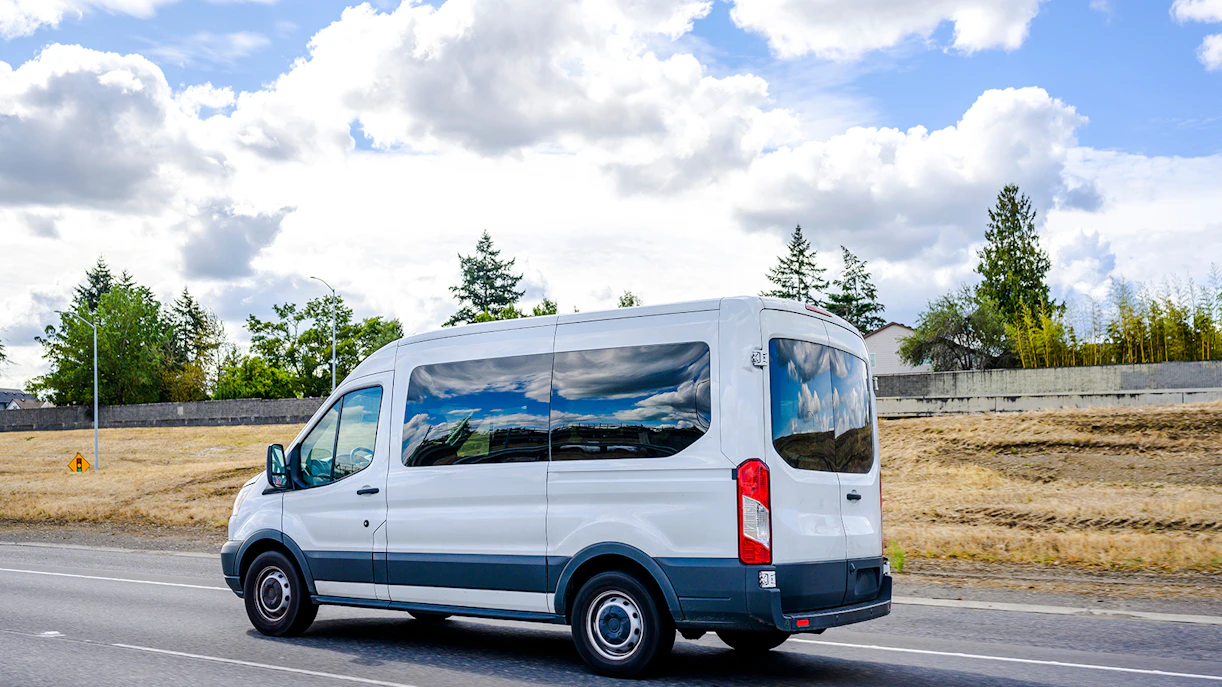 Minivan used for transfers on Kravica Waterfalls and Mostar day trip.
