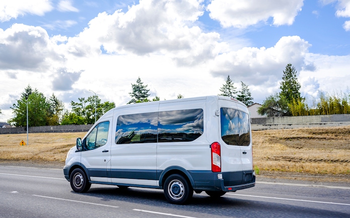 Minivan used for transfers on Kravica Waterfalls and Mostar day trip.