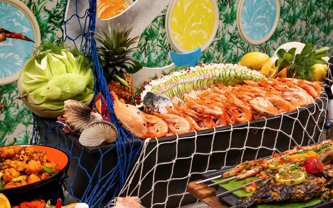 palazzo versace dubai: „giardino ocean feast“-abend-buffet-4