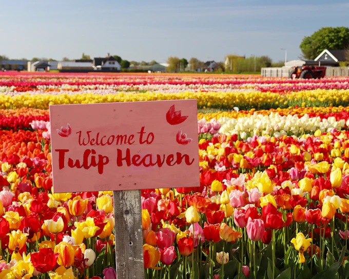 From Amsterdam: Keukenhof & Tulip Farm Full-Day Trip with Windmill Cruise