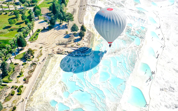 Pamukkale Hot Air Balloon Flight at Sunrise