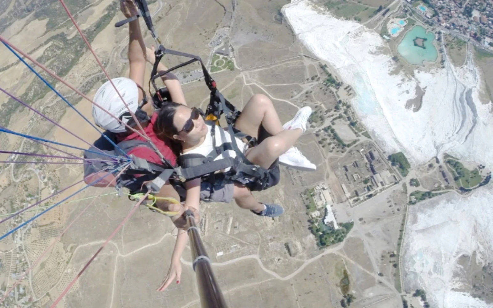 Pamukkale: Tandem Paragliding Flight Over Travertines & Hierapolis With Hotel Transfers Image 2