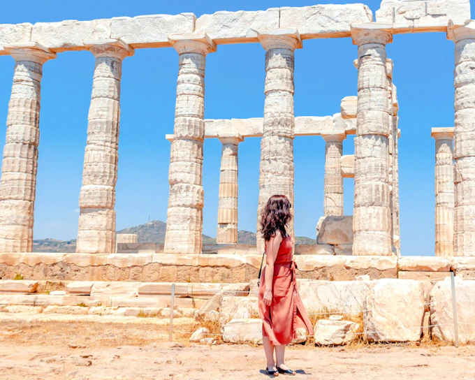 From Athens: Temple of Poseidon & Cape Sounion Sunset Tour with Entry Tickets
