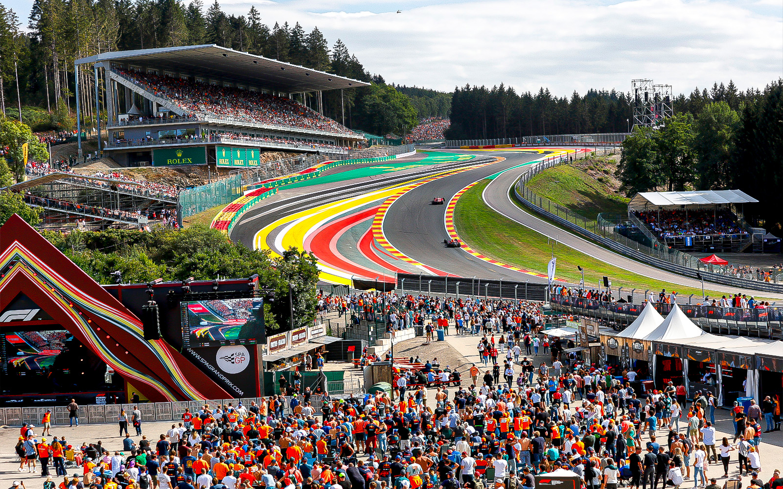 Spa-Francorchamps, Belgium. 27th July, 2023. #44 Lewis Hamilton (GBR,  Mercedes-AMG Petronas F1 Team), F1 Grand Prix of Belgium at Circuit de  Spa-Francorchamps on July 27, 2023 in Spa-Francorchamps, Belgium. (Photo by  HIGH