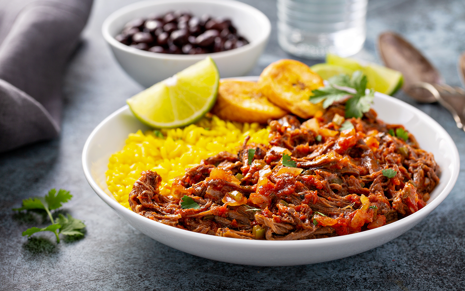 Un piatto di Ropa Vieja