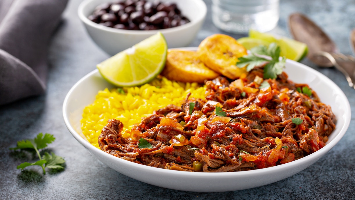 Un piatto di Ropa Vieja