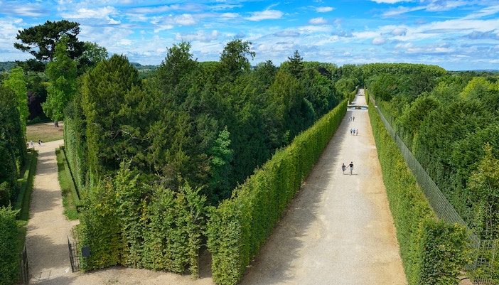 Beautiful Garden in a Famous Palace of Versailles