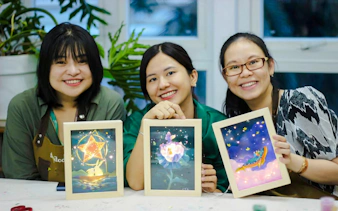 yerel sanatçılarla ho chi minh şehri işık kutusu sanat atölyesi-5