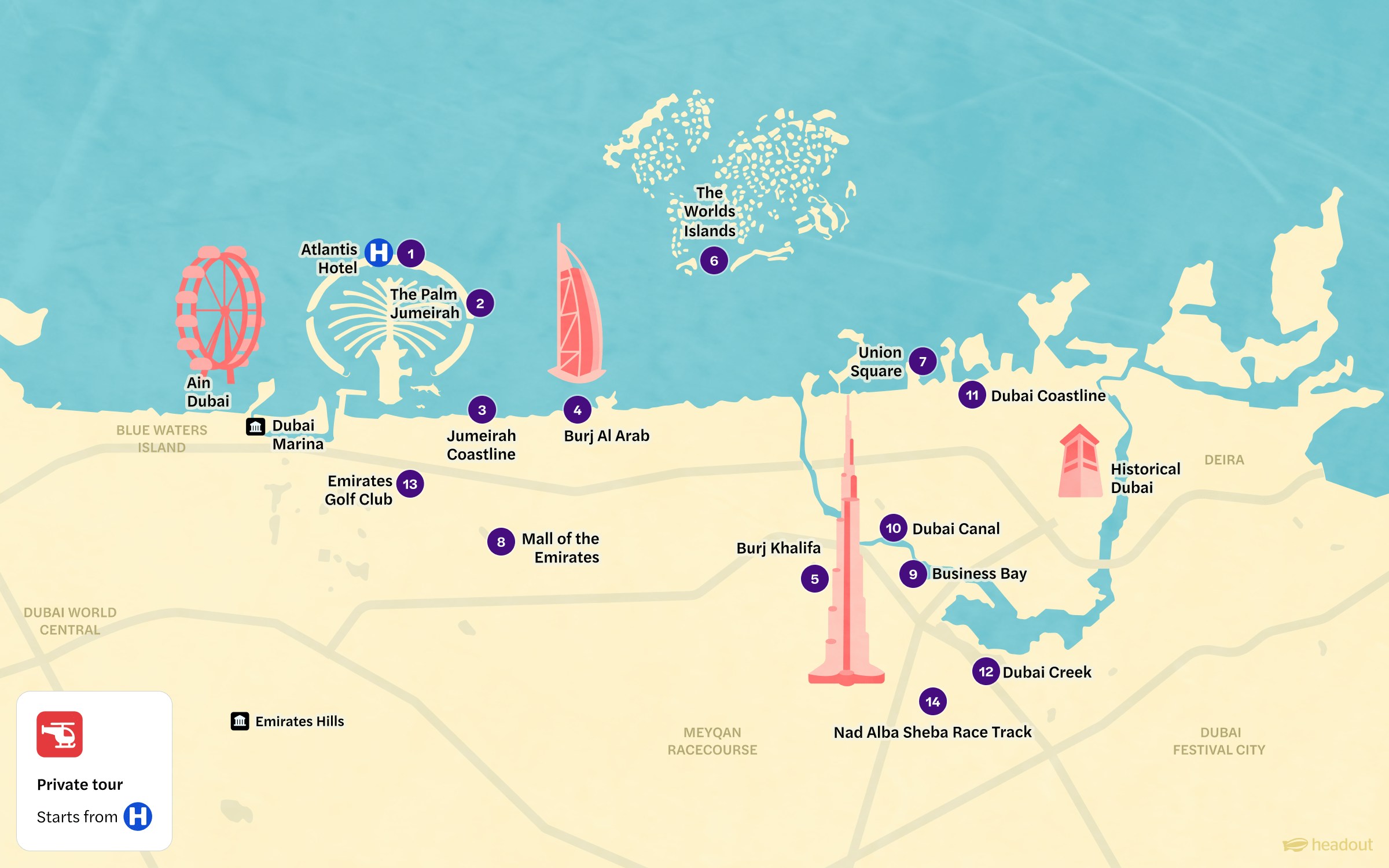 Dubai Helicopter Tour Private