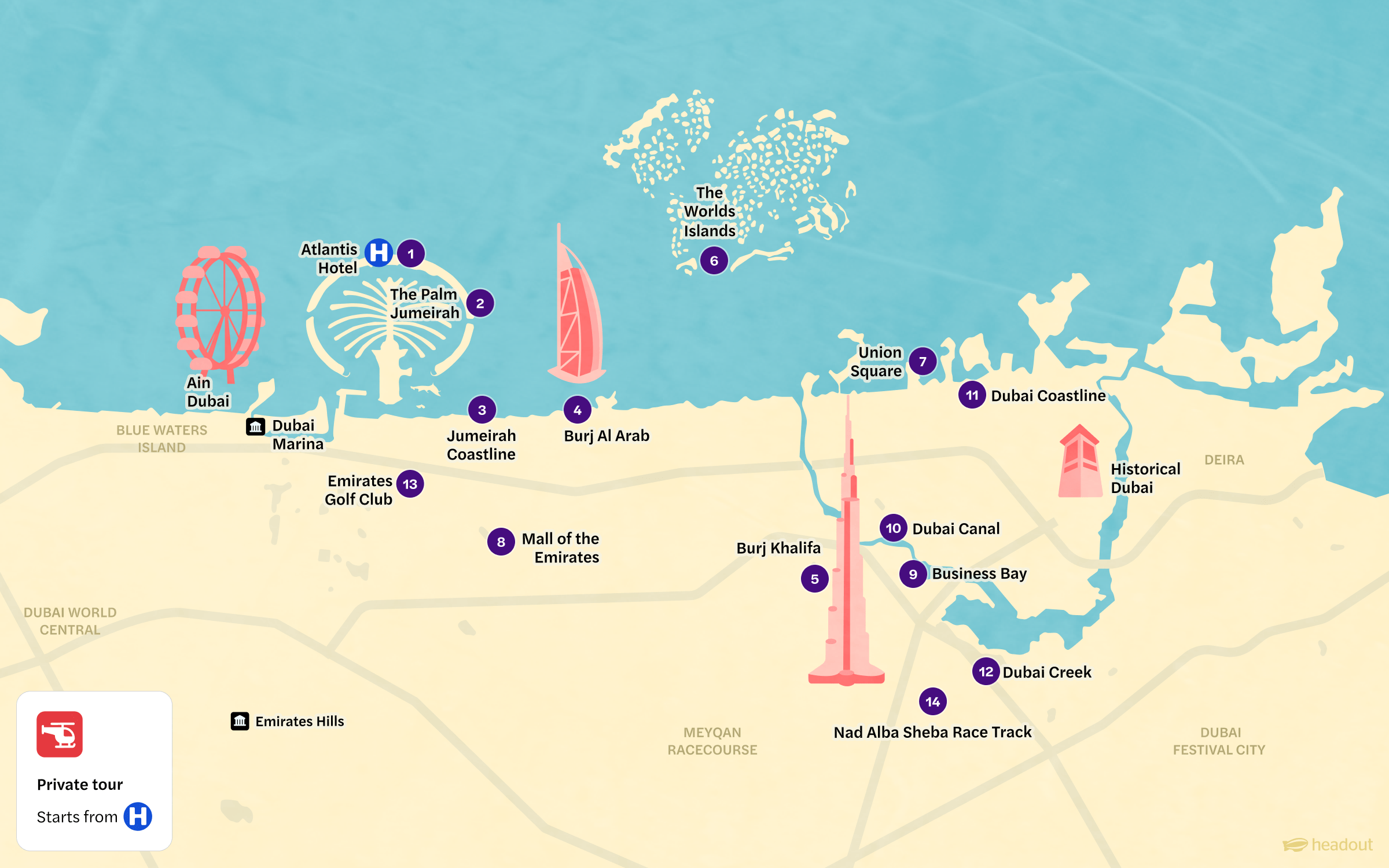 Dubai Helicopter Tour Private