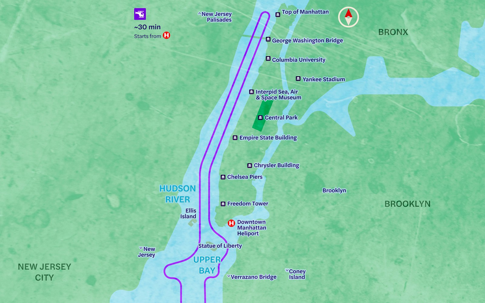 30-Min All-Inclusive NYC Helicopter Tour